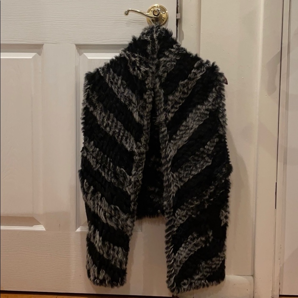 Marc by Marc Jacobs rabbit fur vest